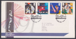 GB Great Britain 1991 Private FDC Radiotimes, Radio, Fencing, Fence, Sport, Sports, Gymnastics, Rugby, First Day Cover - Lettres & Documents