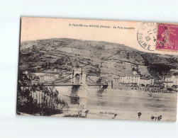 VALLIER SUR RHONE : Le Pont Suspendu - état - Other & Unclassified