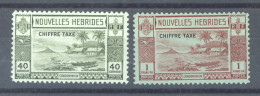 Nouvelles Hébrides  -  Taxe  :  Yv  14-15  ** - Timbres-taxe