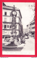 F-80-Amiens-67A24  Entrée De La Rue Des Sergents, La Grosse Horloge, Tramway Avec Pub Dubonnet, Cpa BE - Amiens