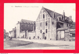 F-80-Doullens-10A75  L'hospice Et La Rue D'Arras, Cpa BE - Doullens