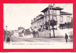 F-42-Saint Chamond-06A75  Les Villas Et Route Nationale De Lyon, Cpa BE - Saint Chamond