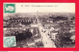 F-59-Lille-11PH27 Vue Panoramique De La Rue Nationale, Cpa BE - Lille