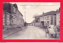 F-51-Hermonville-01A75  Rue De La Gare Et Route De Reims, Cpa BE - Autres & Non Classés