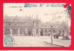 F-60-Beauvais-09P17 La Gare, Vue Extérieure, Animation, Voir Cachet Hôpital St Martin, Cpa état - Beauvais