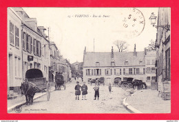 F-02-Vervins-03A75 La Rue De Paris, Attelages, Cpa BE - Vervins