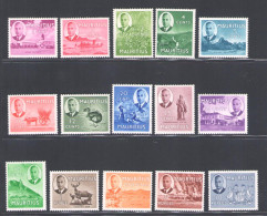 1950 MAURITIUS, Stanley Gibbons N. 276/290 Serie Di 15 Valori - MNH** - Autres & Non Classés