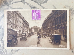 CPA Paris La Rue Royale Et La Madeleine - Automobile - Autres Monuments, édifices