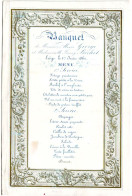 DE 1958 - Carte Porcelaine Pour Banquet De Alexis George & Fanny Bichet, Liege 1861 - Autres & Non Classés