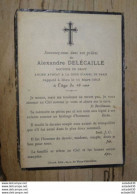 Faire Part Deces De  Alexandre DELECAILLE, Avocat, Dr En Droit - 1913  ................ 1076 - Décès