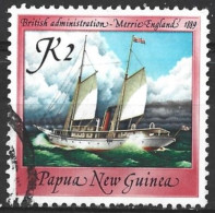 Papua New Guinea 1987. Scott #676 (U) Ship, Merrie England, 1889 - Papua New Guinea