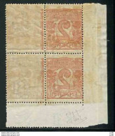 Cifra Cent. 2 Varietà Decalco Completo - Unused Stamps