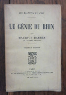 Le Génie Du Rhin De Maurice Barrès. Librairie Plon, Collection "Les Bastions De L'est". 1921 - 1901-1940