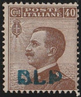 112 - Italia BLP 1921 - 40 C. Bruno N. 4. Cat. 550,00.LMNH - Timbres Pour Envel. Publicitaires (BLP)