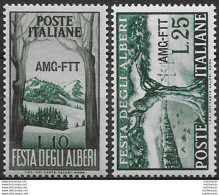 1951 Trieste A Festa Degli Alberi 2v. MNH Sassone N. 138/39 - Unclassified