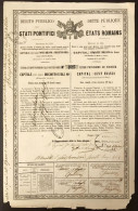 Debito Pubblico Degli Stati Pontifici Decorrennza 1° Aprile 1860 Mf.015 Tris - Banque & Assurance