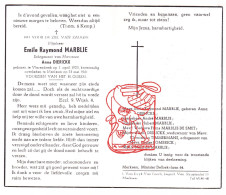 DP Emile Marblie ° Vlezenbeek Sint-Pieters-Leeuw 1923 † Merksem 1961 X Anna Dierickx // De Smet Timmermans Bombeeck - Images Religieuses