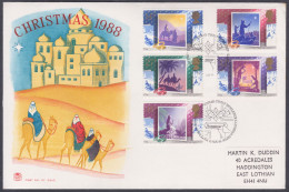 GB Great Britain 1988 Private FDC Christmas, Camel, Camels, Mountain, Desert, Palace, Snow, Star, First Day Cover - Lettres & Documents