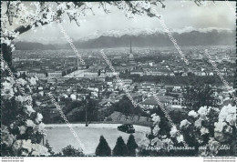 Cg420 Cartolina Torino Citta' Panorama Con  Le Alpi Piemonte - Autres & Non Classés