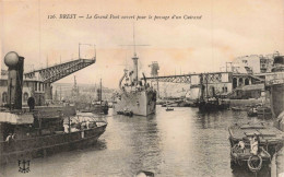 29 - BREST - S29393 - Le Grand Pont Ouvert Pour Le PAssage D'un Cuirassé - Brest