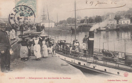 56 LORIENT  PORT-LOUIS   Debarquement Des Marchandes De Sardines   SUP  PLAN 1906    RARE.   Voir Description - Lorient