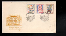 TCHECOSLOVAQUIE FDC 1958 DESSINS D'ENFANTS - Andere & Zonder Classificatie