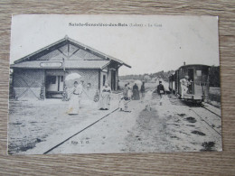 45 SAINTE GENEVIEVE DES BOIS LA GARE TRAIN ANIMEE - Sonstige & Ohne Zuordnung