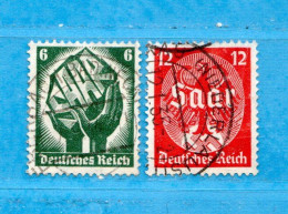 Germania Reich - Impero - 1934 - Yv. 509-510. Usata - Used Stamps