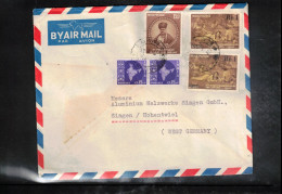 India Interesting Airmail Letter - Brieven En Documenten