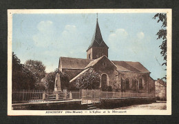 52 - JONCHERY - L'Eglise Et Le Monument - 1938 - Autres & Non Classés