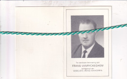 Frans Vanryckeghem-Vanhooren, Sint-Andries 1929, Oostende 1988. Foto - Obituary Notices