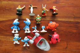 Lot De Petites Figurines Astérix, Schtroumpfs, Et Autres - Astérix & Obélix