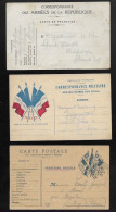 Lot 3 Cartes Correspondance Militaire - Lettres & Documents
