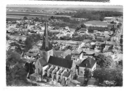 CP DEPT 51 SUIPPES VUE AERIENNE SUR LE CENTRE DE L VILLE L'EGLISE - Altri & Non Classificati