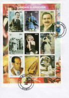 Niger 1998, 20th Century, Disney, Caruso, Golf, Marylin, Monet, Cinema, 9val In FDC - Disney