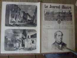 Le Journal Illustré Septembre 1871 M De Remusat Siège De Stasbourg Incendie Bazeilles Guerre - Magazines - Before 1900