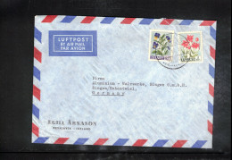 Island 1958 Interesting Airmail Letter - Brieven En Documenten