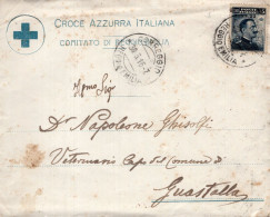 Regno D'Italia - 1916 - Croce Azzurra Reggio Emili - Busta Da Correggio Per Guastalla - Marcophilia