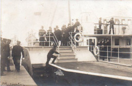 4V5Hy   Carte Photo Visite Du Président Falliéres à Calais En 1908 - Politische Und Militärische Männer