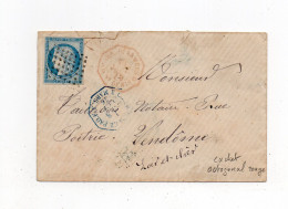 !!! CERES DES COLONIES GEN SUR LETTRE POUR VENDOME CACHET ROUGE CORRESP D'ARMEES ST DENIS - REUNION DE 1876 - Ceres