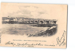 PORT SUR SAONE - Saint Vamère Et Le Grand Pont En Hiver - état - Port-sur-Saône