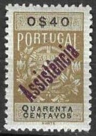 Revenue/ Fiscal, Portugal 1946 - ASSISTÊNCIA S/ Estampilha Fiscal -|- 0$40 - MNH - Ungebraucht