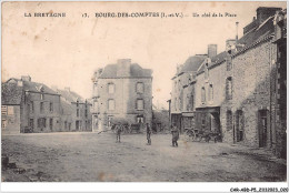 CAR-ABDP5-35-0475 - LA BRETAGNE - BOURG-DES-COMPTES - UN COTE DE LA PLACE - La Guerche-de-Bretagne