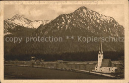 71603822 Fischhausen Schliersee Ortsansicht Mit Kirche Brecherspitze Nagelspitze - Schliersee