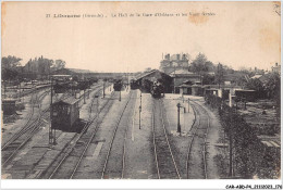 CAR-ABDP4-33-0436 - LIBOURNE - LE HALL DE LA GARE D'ORLEANS ET LES VOIES FERREES - TRAIN - Libourne