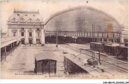 CAR-ABDP4-33-0425 - BORDEAUX - HALL DE LA GARE ST-JEAN - Bordeaux