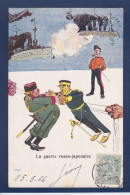 CPA Russie Guerre Russo Japonaise Satirique Caricature Circulée War Japon - Russie