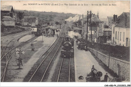 CAR-ABDP4-28-0377 - NOGENT-LE-ROTROU - VUE GENERALE DE LA GARE - ARRIVEEN DU TRAIN DE PARIS - Nogent Le Rotrou