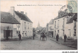 CAR-ABDP4-28-0368 - AUTHON-DU-PERCHE - PLACE DU PONT-DES-BORDES - RUE DU MANS - Sonstige & Ohne Zuordnung