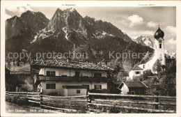 71603816 Grainau Ortsansicht Mit Kirche Zugspitze Serie Deutsche Heimatbilder Hu - Sonstige & Ohne Zuordnung